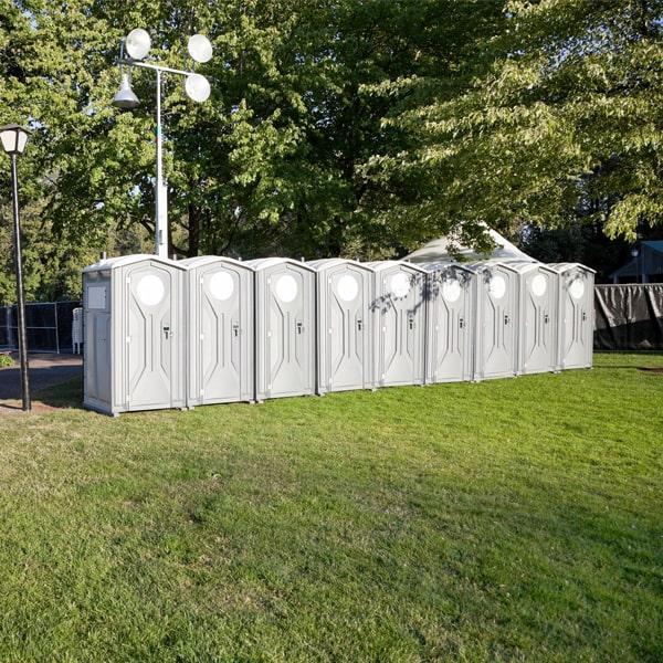 the number of special event portable restrooms needed depends on the size and type of event, but our crew can help determine the appropriate number based on attendance and duration